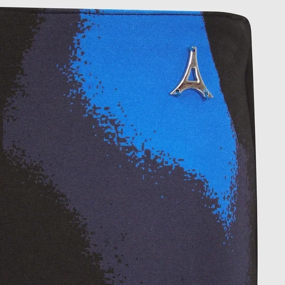 Body Print Leggings - White/Blue - Picture 3 of 8